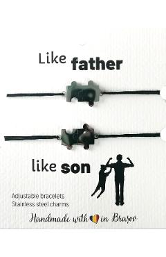 Set bratari: like father like son - piese puzzle