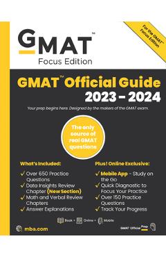 GMAT Official Guide 2023: Book + Online Question Bank - Gmac (graduate Management Admission Coun