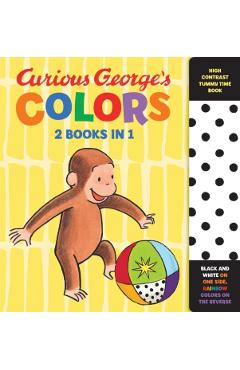 Curious George's Colors: High Contrast Tummy Time Book - H. A. Rey