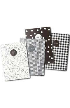 Set 4 Carnetele. Monochrome