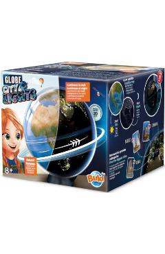 Glob pamantesc luminos zi/noapte. globe city lights