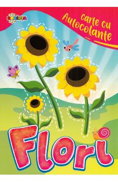 Carte cu autocolante. Flori - DORINTA