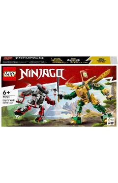 Lego Ninjago. Lupta cu robotul Evo al lui Lloyd