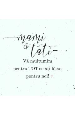 Felicitare pentru parinti: Multumiri