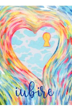 Felicitare inima pictata: seria love. iubire