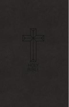NKJV, Value Thinline Bible, Standard Print, Imitation Leather, Black, Red Letter Edition - Thomas Nelson