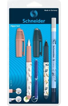 Set stilou roz + roller Zippi + pic Corry + 2 rezerve