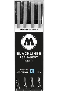Permanent blackliner set 1. 4 bucati