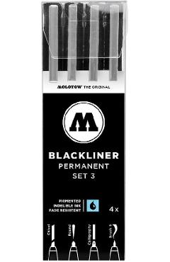 Permanent Blackliner Set 3. 4 bucati
