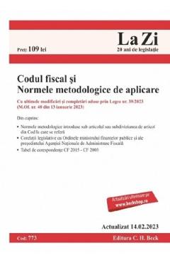 Codul fiscal si Normele metodologice de aplicare Act.14 februarie 2023 (Februarie poza bestsellers.ro