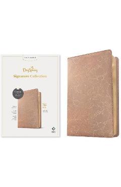 NLT Super Giant Print Bible, Filament-Enabled Edition (Red Letter, Leatherlike, Blush Floral): Dayspring Signature Collection - Tyndale