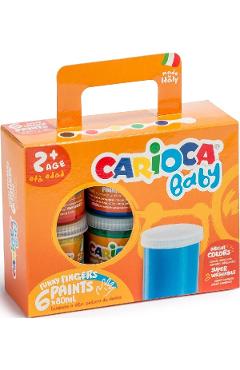 Acuarele baby finger paint 6 buc