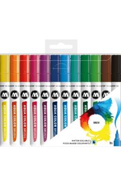Set brush pen. aqua color basic 1