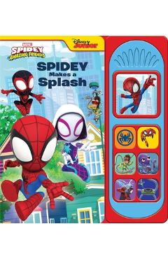 Disney Junior Marvel Spidey and His Amazing Friends: Spidey Makes a Splash Sound Book - Pi Kids