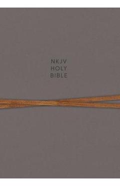 NKJV, Journal the Word Bible, Hardcover, Gray, Red Letter Edition, Comfort Print: Reflect, Journal, or Create Art Next to Your Favorite Verses - Thomas Nelson