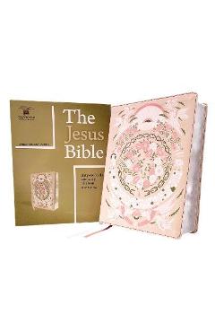 The Jesus Bible Artist Edition, Esv, Leathersoft, Peach Floral - Passion Publishing