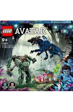 Lego Avatar. Neytiri si Thanator contra Robotul Amp Quaritch