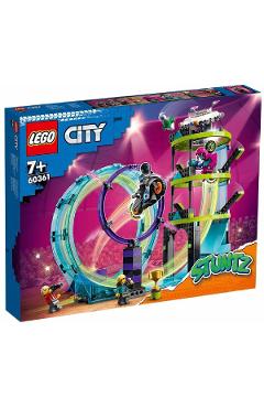 Lego City. Provocarea suprema de cascadorii pe motocicleta