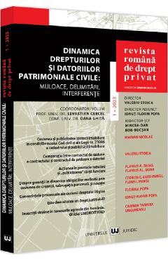Revista Romana de Drept Privat Nr.1 din 2023 - UNIVERSUL JURIDIC