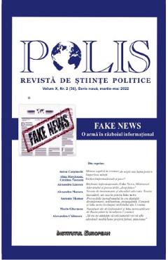 Polis Vol.10 Nr.2 (36) Serie noua martie-mai 2022. Revista de stiinte politice
