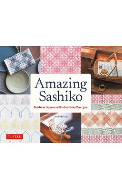 Amazing Sashiko: Modern Japanese Embroidery Designs (Full-Size Templates and Grids) - Ayufish Int