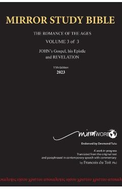 11th Edition Hard Cover MIRROR STUDY BIBLE VOLUME 3 of 3 John's Writings; Gospel; Epistle & Apocalypse - Du Toit