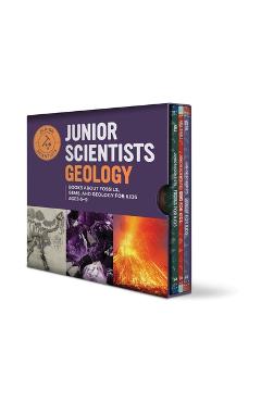 Junior Scientists Geology 3 Book Box Set: Books about Fossils, Gems, and Geology for Kids Ages 6-9 - Rockridge Press