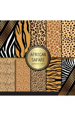Scrapbook Paper: African Safari: Double Sided Craft Paper For Card Making, Origami & DIY Projects - Scrapbooking Paper Pad - Peyton Palomino