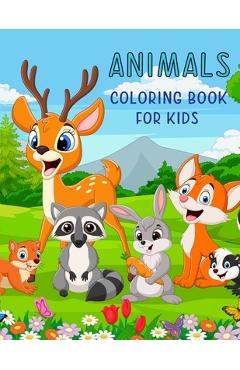 Animals Coloring Book For Kids: Cute Assorted Animals For Your Child To Color Ages 3-8 - Chroma Creations