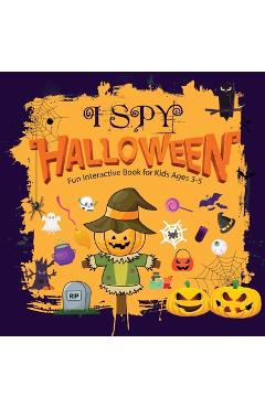 I Spy Halloween: Fun Interactive Book For Kids Ages 3-5, A Scary Fun Alphabet Learning Book For Happy Halloween, Halloween Activity Boo - Tection Publishing