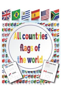 All Countries Flags of The World: Coloring Book - With color guides - Flags Around the world - Oudra Luxury Art