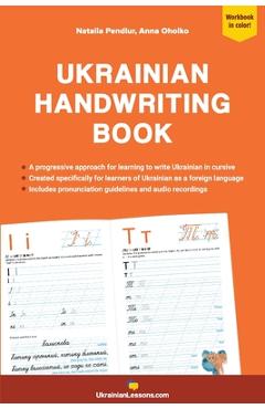 Ukrainian Handwriting Book: A progressive approach to learning to write Ukrainian in cursive - Natalia Pendiur - Imagine 1