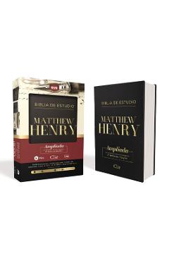 Rvr Biblia de Estudio Matthew Henry, Leathersoft, Negro - Matthew Henry