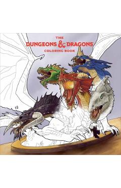 The Dungeons & Dragons Coloring Book: 80 Adventurous Line Drawings - Official Dungeons & Dragons Licensed