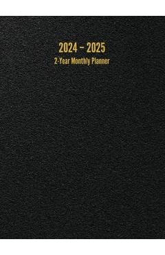 2024 - 2025 2-Year Monthly Planner: 24-Month Calendar (Black) - Large - I. S. Anderson