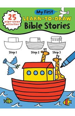 My First Learn-To-Draw: Bible Stories: (25 Wipe Clean Activities + Dry Erase Marker) - Anna Madin