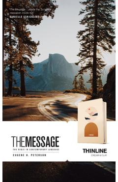 The Message Thinline (Leather-Look, Cream & Clay) - Eugene H. Peterson