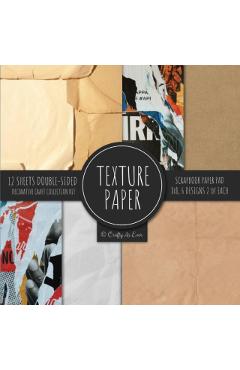 Texture Paper for Collage Scrapbooking: Old Parchment Decorative Paper for Crafting