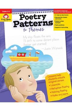 Poetry Patterns & Themes, Grade 3 - 6 Teacher Resource - Evan-moor Corporation