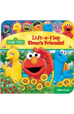 Sesame Street: Elmo\'s Friends! Lift-A-Flap Look and Find - Pi Kids