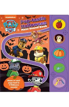Nickelodeon Paw Patrol: Puptastic Halloween Maze Sound Book - Porter Skwish