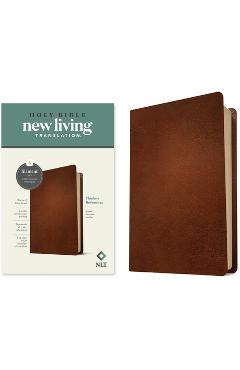 NLT Thinline Reference Bible, Filament-Enabled Edition (Red Letter, Genuine Leather, Brown) - Tyndale