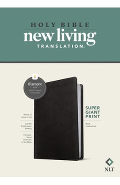 NLT Super Giant Print Bible, Filament-Enabled Edition (Red Letter, Leatherlike, Black) - Tyndale