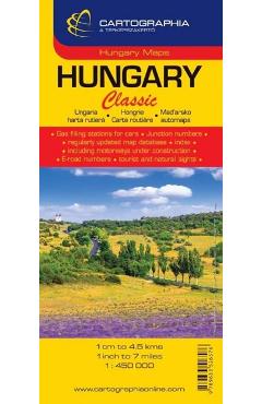 Ungaria. Hungary. Harta Rutiera