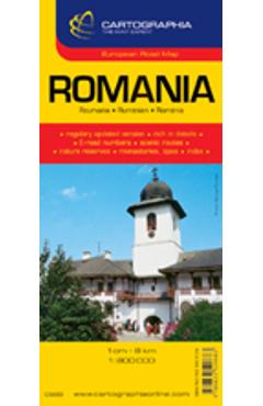 Romania – Harta turistica Si Rutiera calatorii