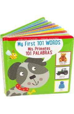 My First 101 Words Bilingual Board Book (English/Spanish) (Padded) - Simon Abbott
