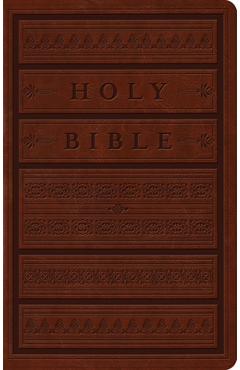 ESV Large Print Personal Size Bible (Trutone, Brown, Engraved Mantel Design) -