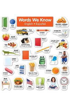 English-Spanish Photo Word Wall Bulletin Board - Scholastic Teacher\'s Friend