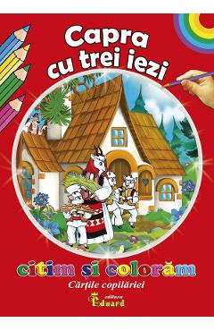 Capra cu trei iezi. Citim si coloram