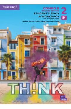 Think Level 2 Student\'s Book and Workbook with Digital Pack Combo B British English - Herbert Puchta